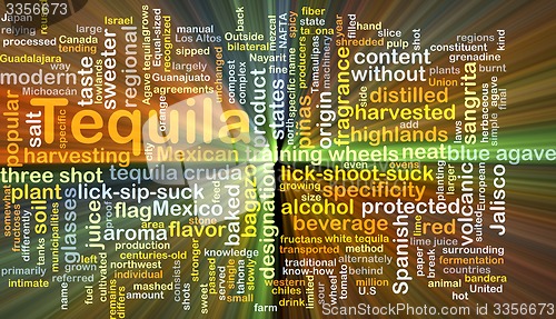 Image of Tequila background concept glowing