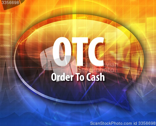 Image of OTC acronym word speech bubble illustration