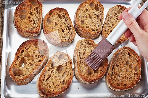 Image of toasted bread slices