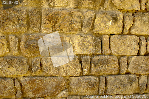 Image of Old Stone Wall Surfaces Texture Backgrounds