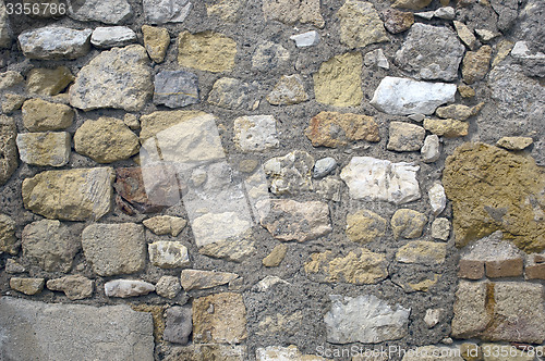 Image of Old Stone Wall Surfaces Texture Backgrounds