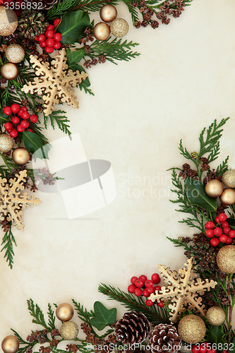 Image of Christmas Decorative Border 