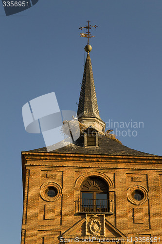 Image of Stork nest in Alcala de Henares