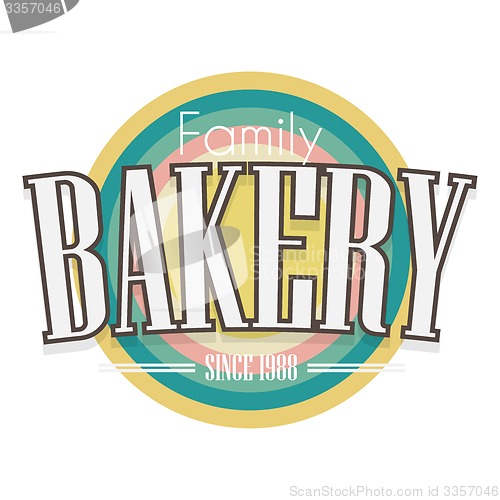 Image of Bakery Label. Vector design.