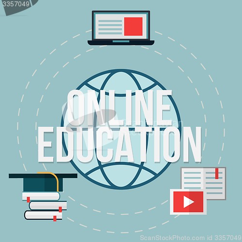 Image of Online education concept. 