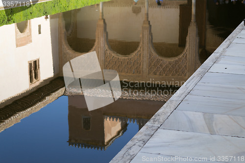 Image of From a pool in Alhambra