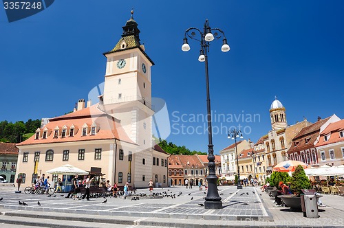 Image of The old town hall and the council square, Brasov