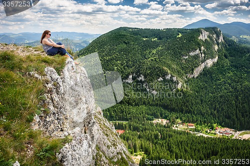 Image of Summer hiking in the mountains