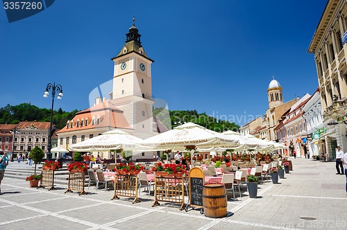 Image of The old town hall and the council square, Brasov