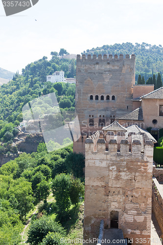 Image of Alhambra on top of the hill