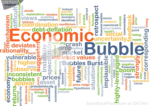 Image of Economic bubble background concept