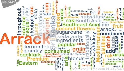 Image of Arrack background concept