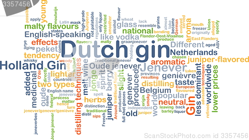 Image of Dutch gin background concept