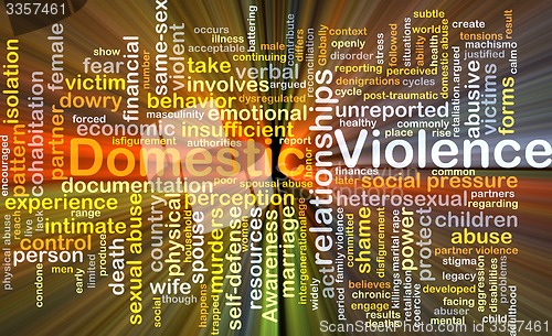 Image of Domestic violence background concept glowing