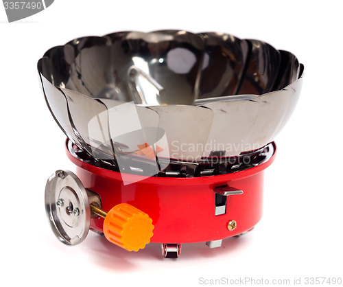 Image of gas burner on a white background