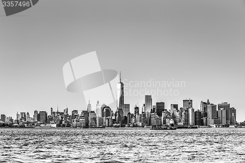 Image of New York City Manhattan downtown skyline