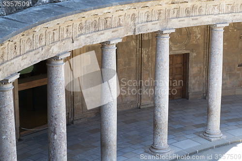 Image of Charles V palace from the inside