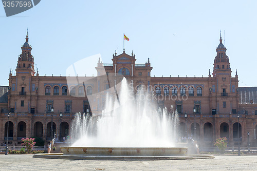 Image of Spain square fountain