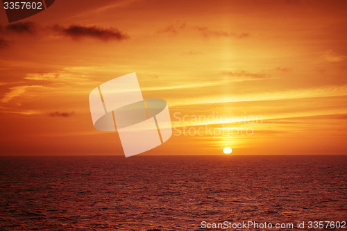 Image of atlantic sunset