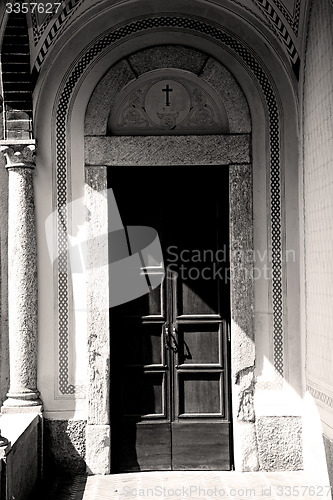 Image of old   door    in italy old ancian wood and traditional  texture 