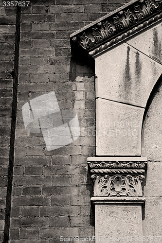 Image of abstract old column in the  country  of europe italy and marble 