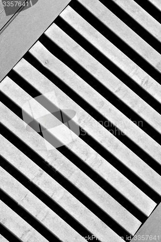 Image of in europe italy milan old architecture and venetian blind wall