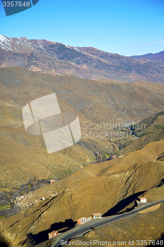 Image of in ground africa morocco snow mountain