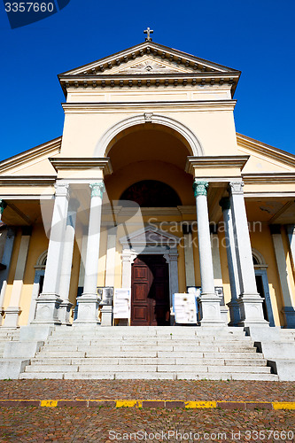 Image of building old architecture in italy  milan religion     sunlight