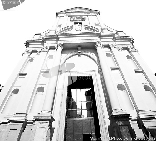 Image of beautiful old architecture in italy europe milan religion    and