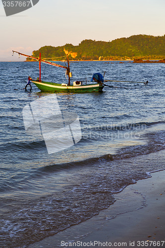 Image of sunrise asia in the  lomprayah bay isle and south china sea  