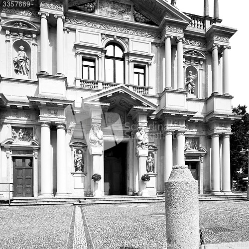 Image of building old architecture in italy europe milan religion       a