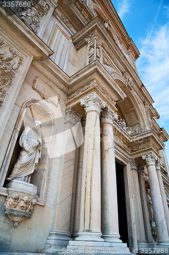 Image of column old   in italy europe      and  