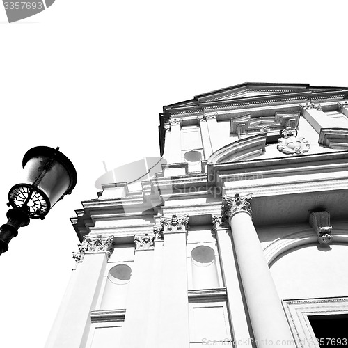 Image of building old architecture in italy europe milan religion       a