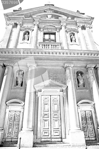 Image of building old architecture in italy europe milan religion       a