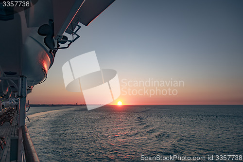 Image of elbe sunset