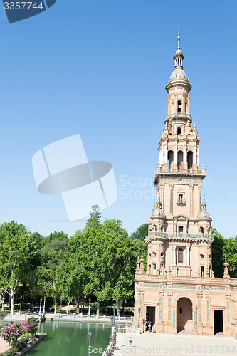 Image of Tower at Spain square in Seville