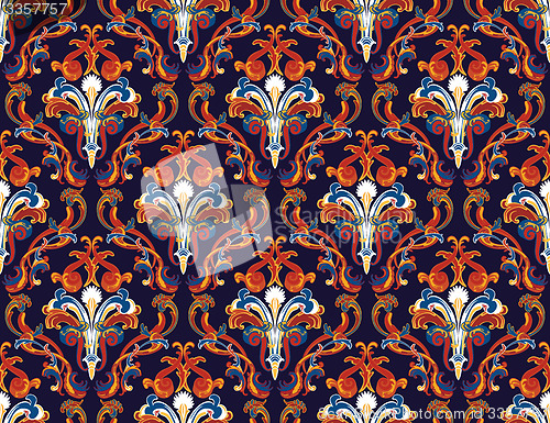 Image of seamless damask pattern