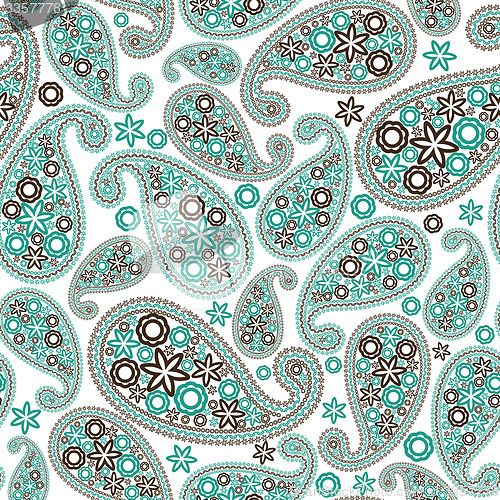 Image of Oriental paisley seamless pattern