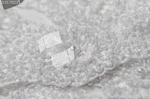 Image of Detail of wedding lace