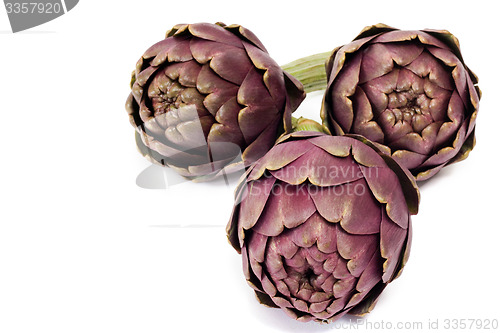 Image of Three artichokes