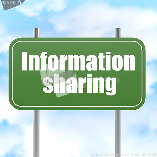 Image of Information sharing road sign