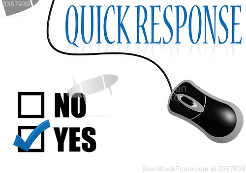 Image of Quick response check mark