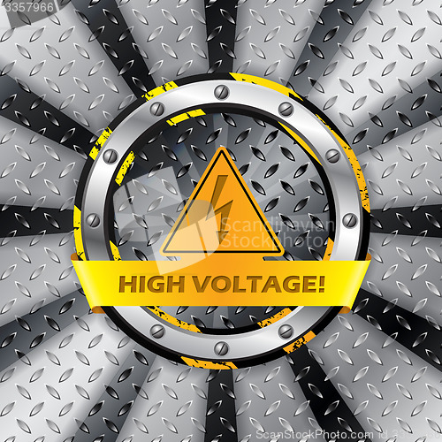 Image of High voltage warning sign