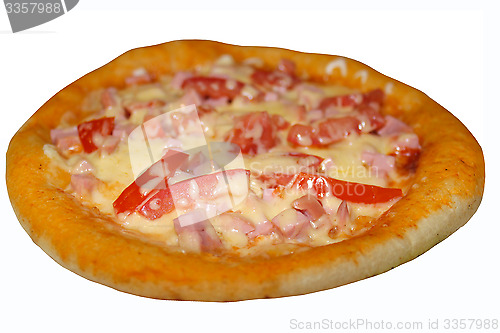 Image of tasty pizza isolated