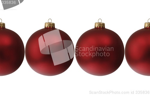 Image of Red chrismas balls