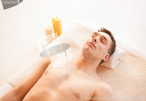 Image of man in spa