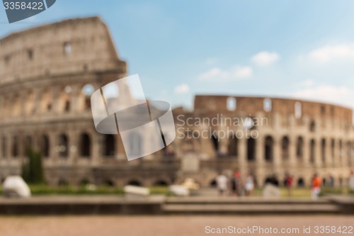 Image of Colosseum in Rome background