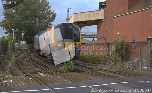 Image of Train Departing Station