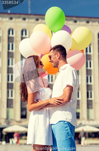 Image of smiling couple in city