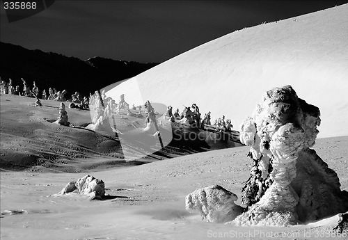 Image of Krkonose mountain  in winter